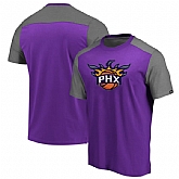 Phoenix Suns Fanatics Branded Iconic Blocked T-Shirt Purple,baseball caps,new era cap wholesale,wholesale hats